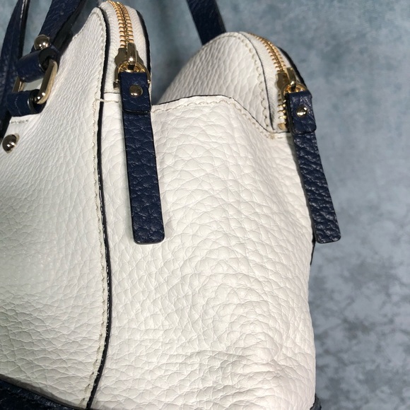 💕SOLD💕Kate Spade ♠️ two tone leather satchel Handbag - Picture 6 of 8